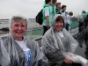 Sheila and Margaret in the rain!